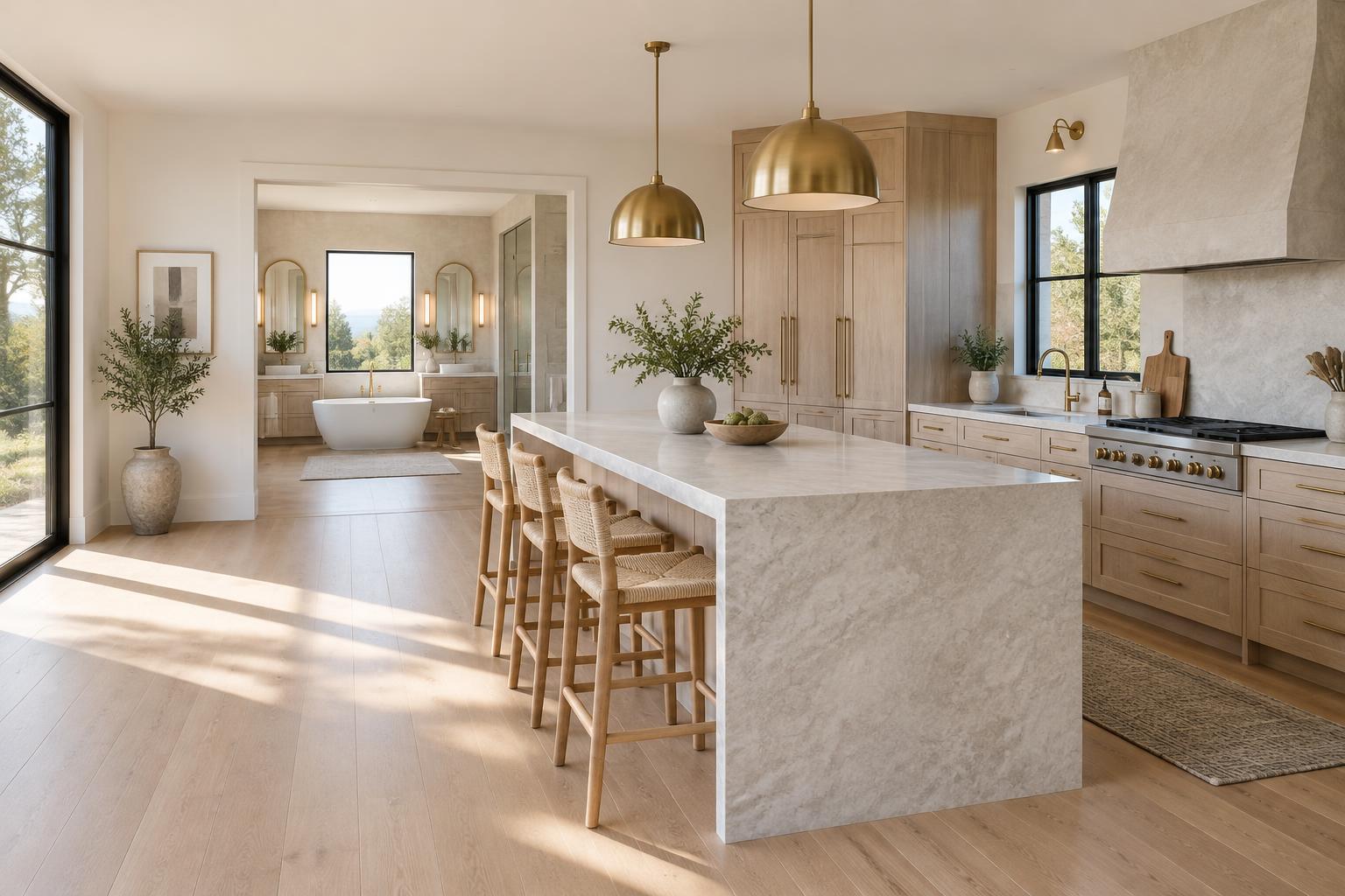 Newly remodeled kitchen and bathroom